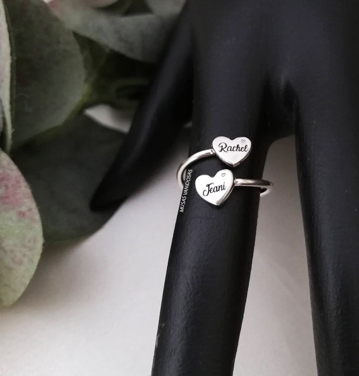 Anillo corazones – Plata 950