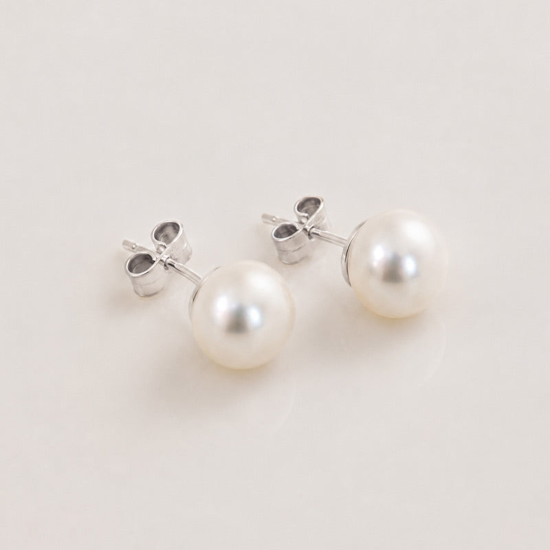 Aretes Perla Emma de Plata 950 – Perla de Río 8 mm