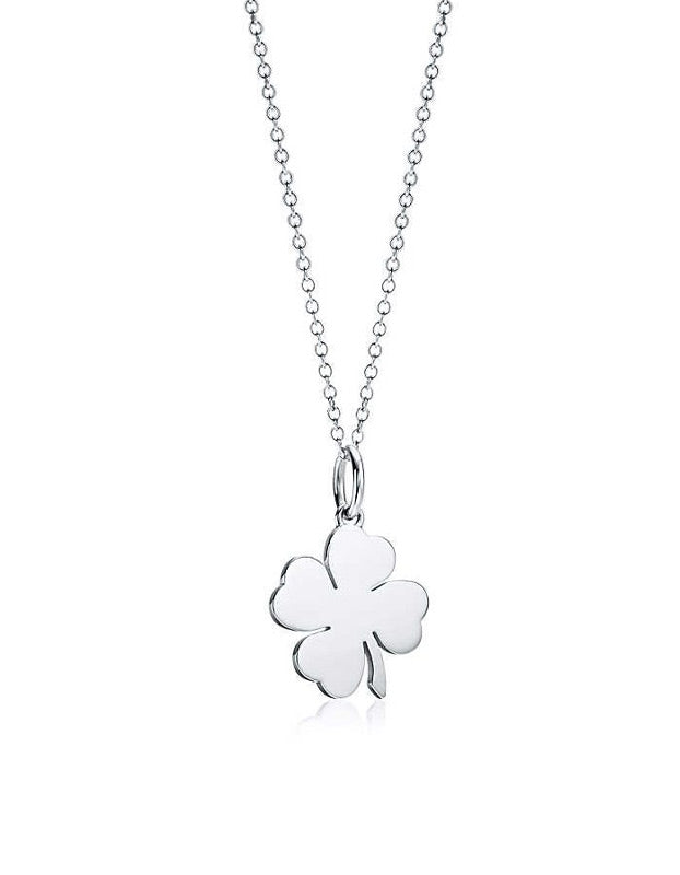Collar trébol 4 hojas - Plata 950