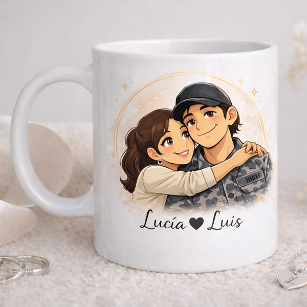 Taza personalizada con foto estilo Disney