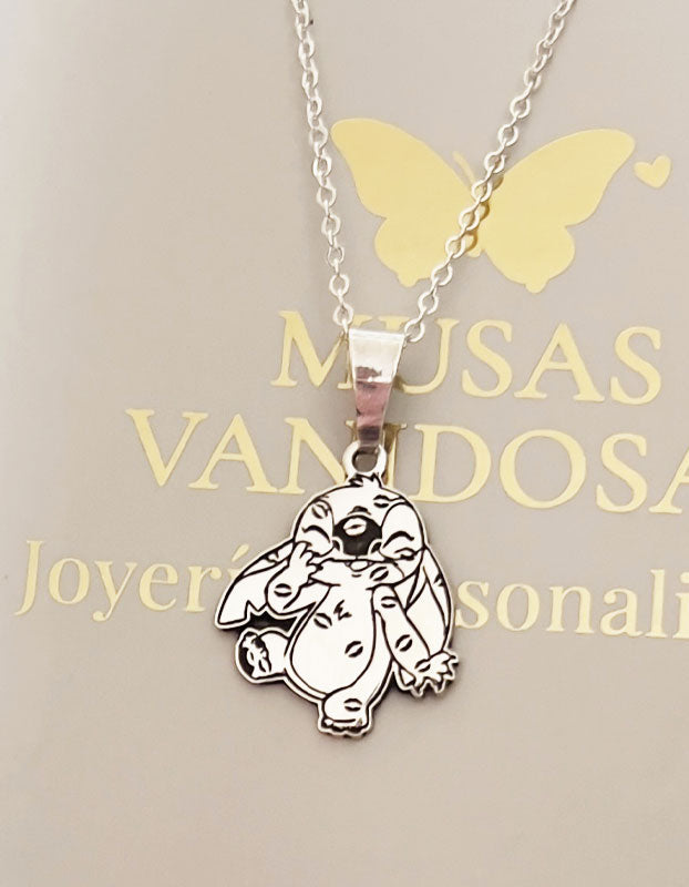 Collar Stitch dulces besos - Plata 950