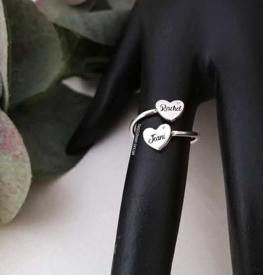 Anillo corazones – Plata 950