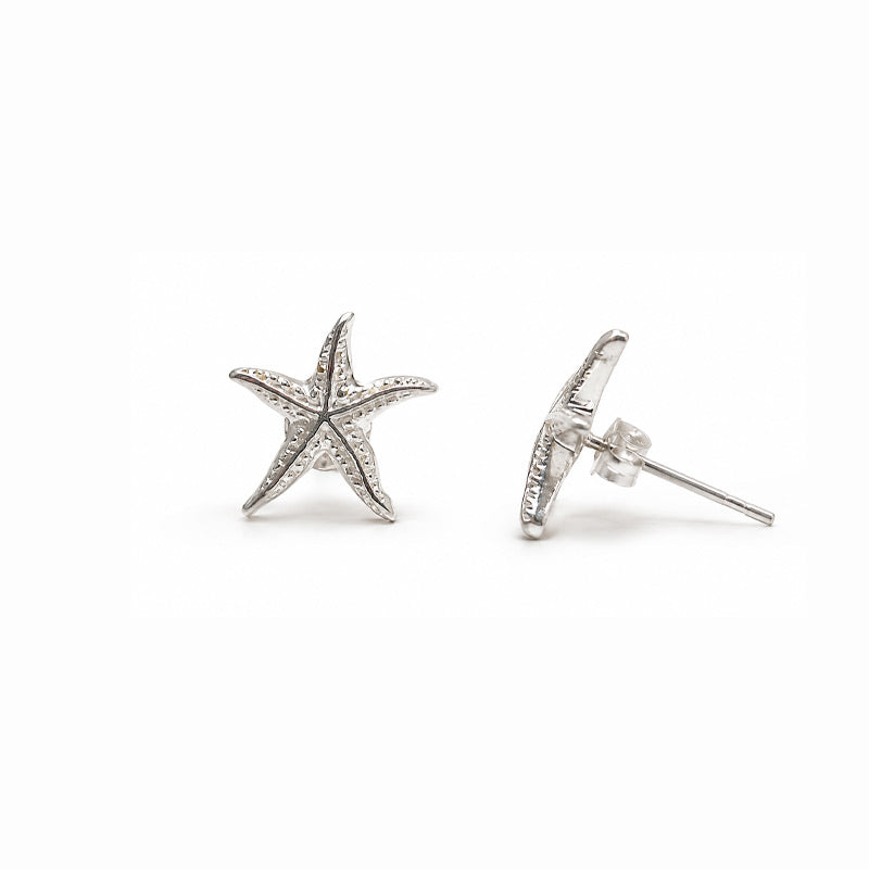 Aretes Estrella de Mar en Plata 950