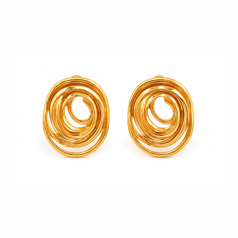 Aretes Órbita Dorados