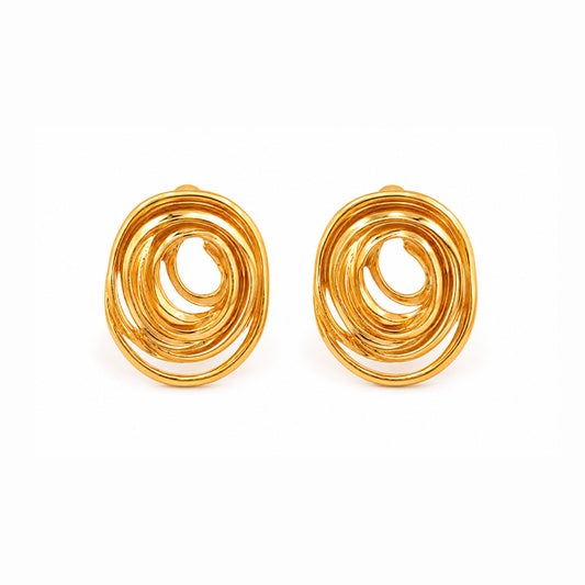 Aretes Órbita Dorados