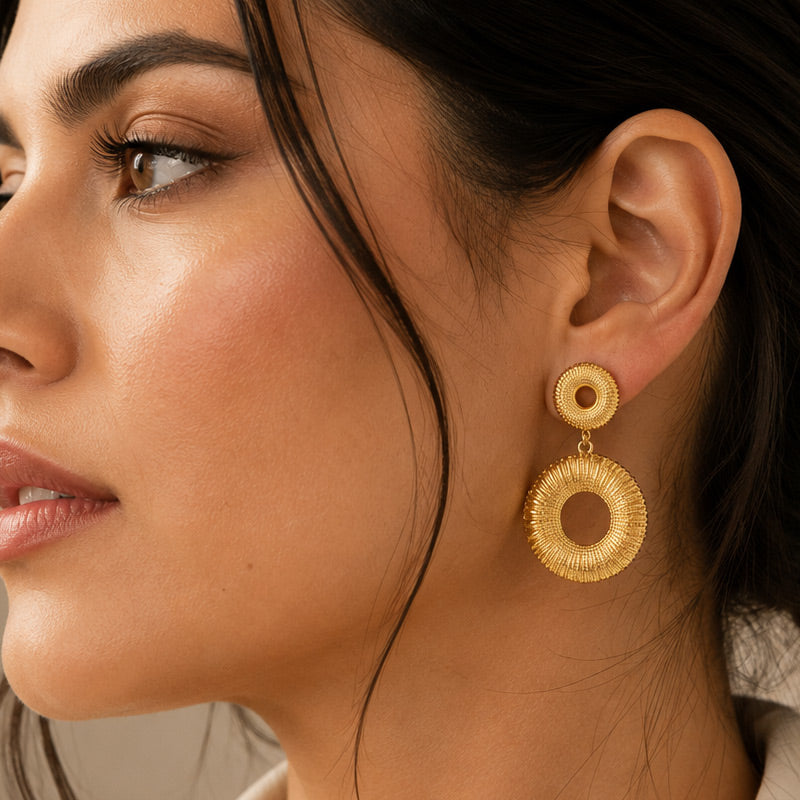 Aretes Soleil Dorados