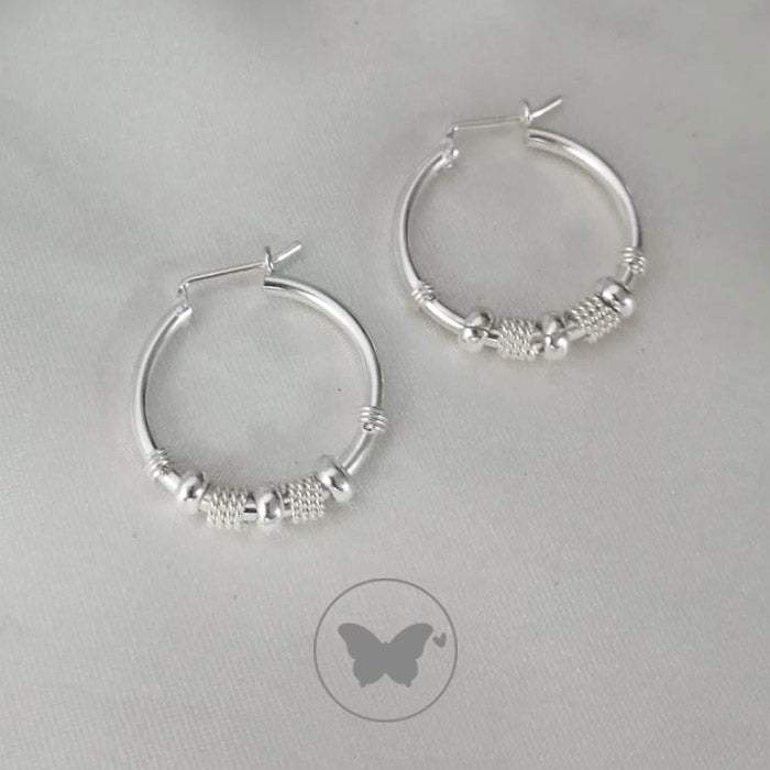 Aretes Bali de Plata 950