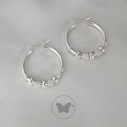 Aretes Bali de Plata 950