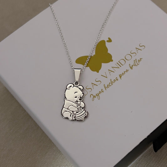 Collar Winnie Pooh en Plata 950