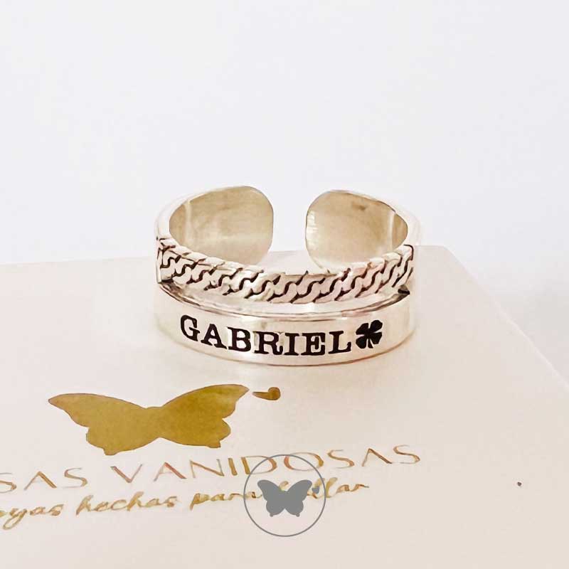 Anillo Nombre Eterno – Plata 950