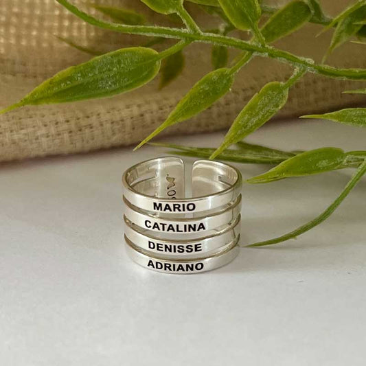 Anillo Cristal – Plata 950