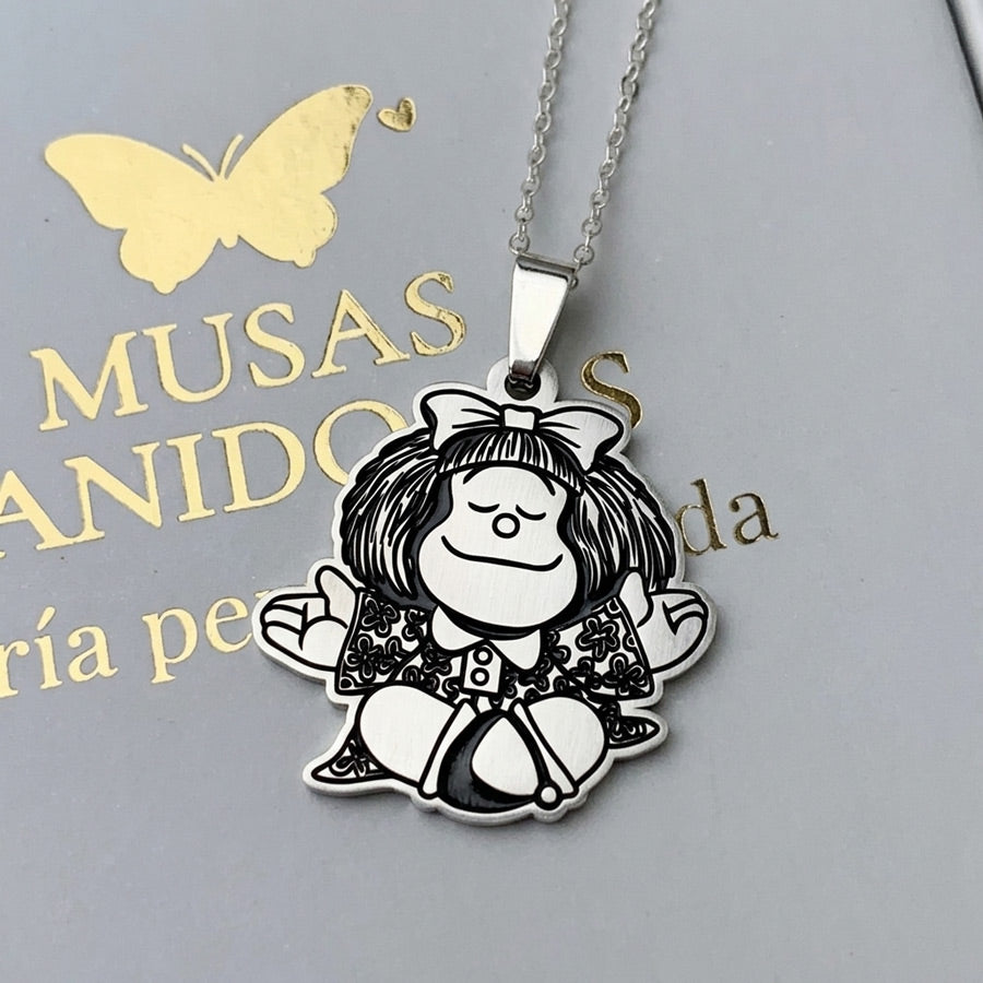 Collar Mafalda Feliz en Plata 950