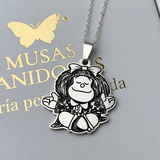 Collar Mafalda Feliz en Plata 950