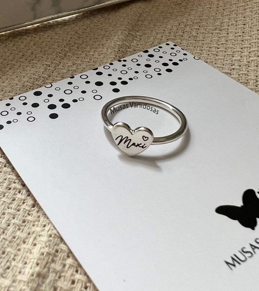Anillo corazón - Plata 950