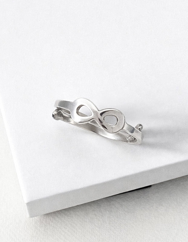 Anillo Infinito regulable - Plata 950