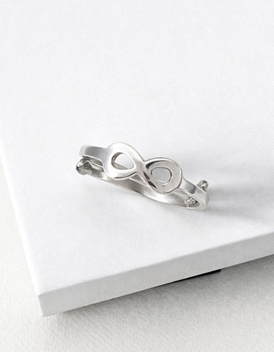Anillo Infinito regulable - Plata 950