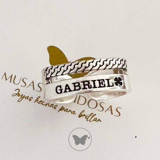 Anillo Nombre Eterno – Plata 950