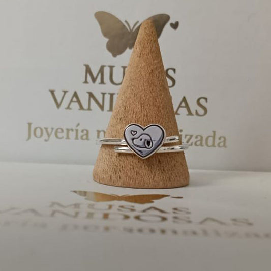 Anillo Snoopy - Plata 950