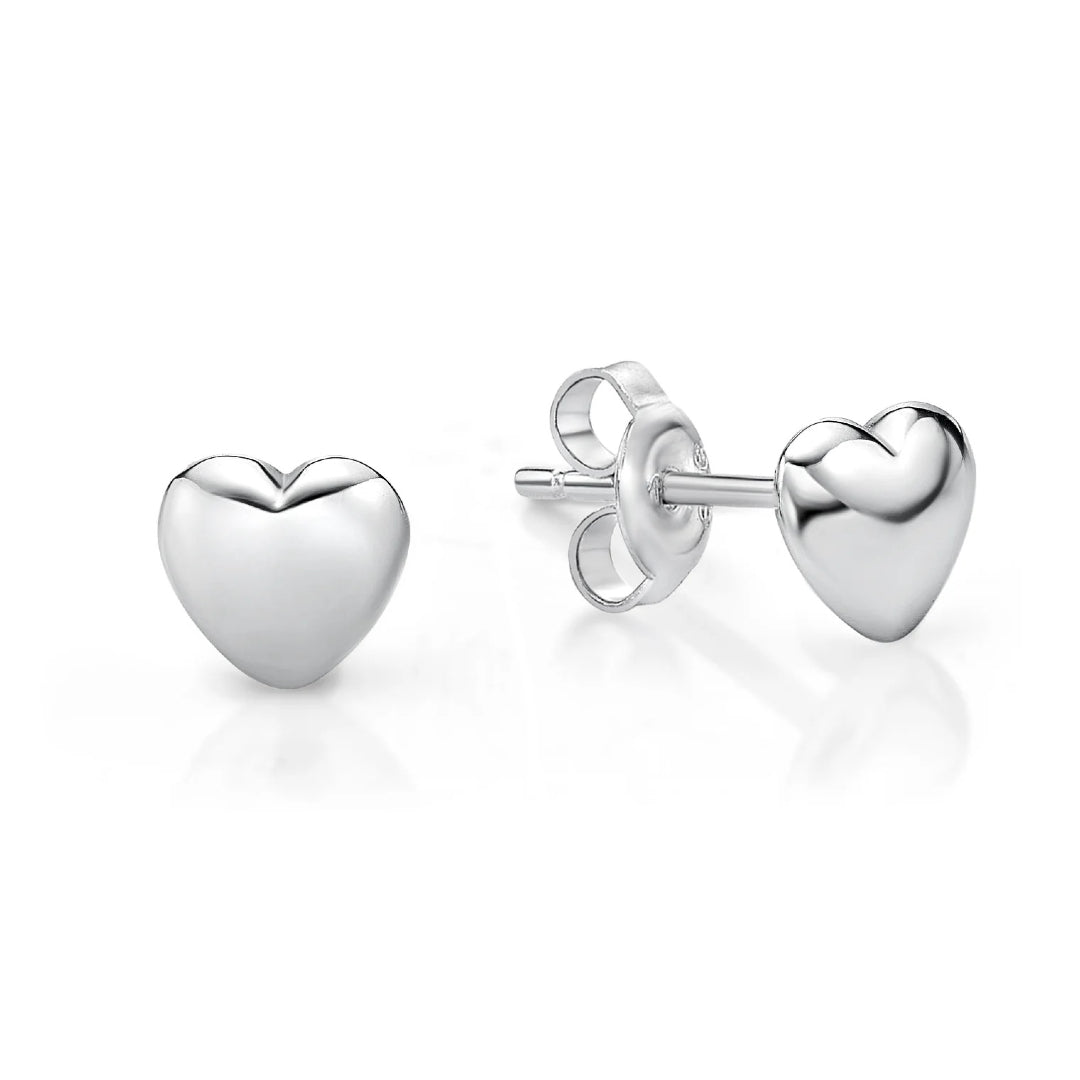 Aretes Corazón Mia de Plata 950 – 6 mm
