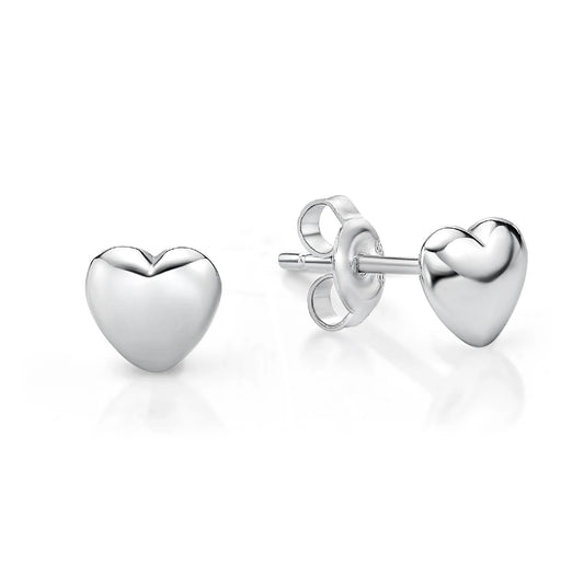 Aretes Corazón Mia de Plata 950 – 6 mm