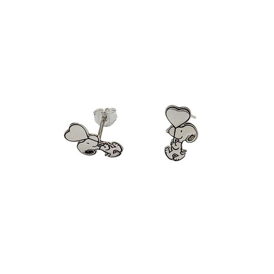 Aretes Snoopy globito – Plata 950