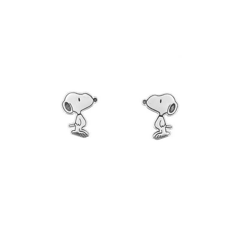 Aretes Snoopy Minimal – Plata 950