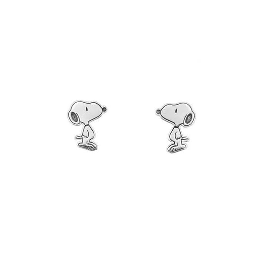 Aretes Snoopy Minimal – Plata 950