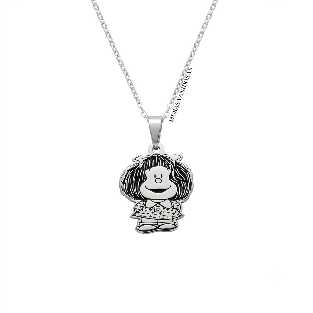 Collar inspirado en Mafalda en Plata 950