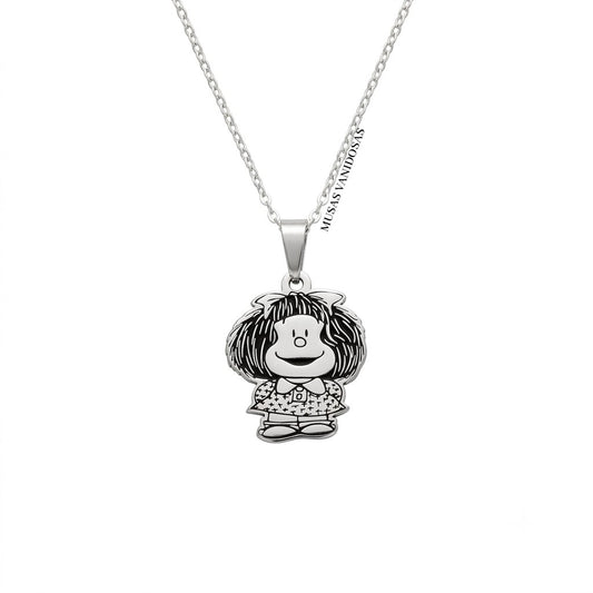 Collar inspirado en Mafalda en Plata 950