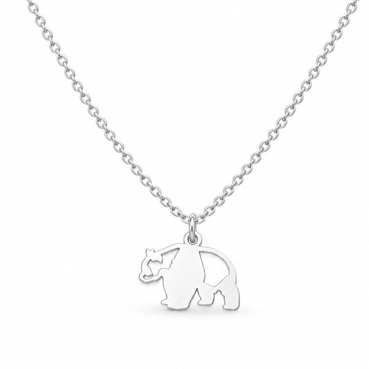 Collar Oso Panda en Plata 950