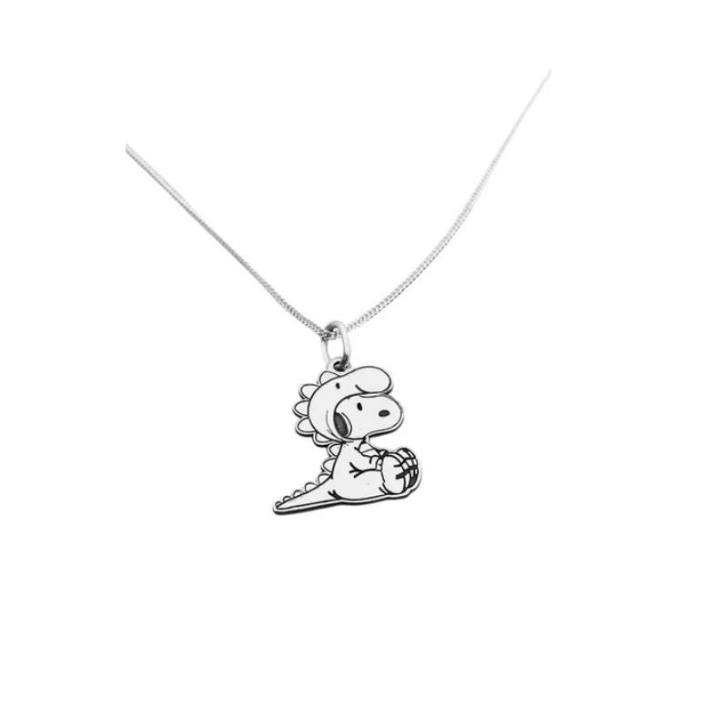 Snoopy Dinosaurio – Collar en Plata 950