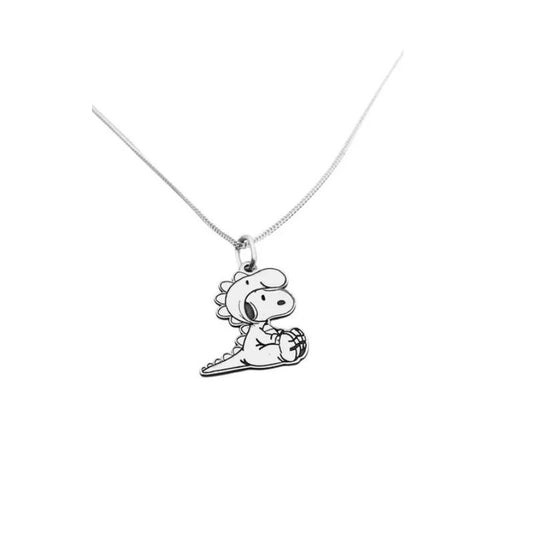 Snoopy Dinosaurio – Collar en Plata 950