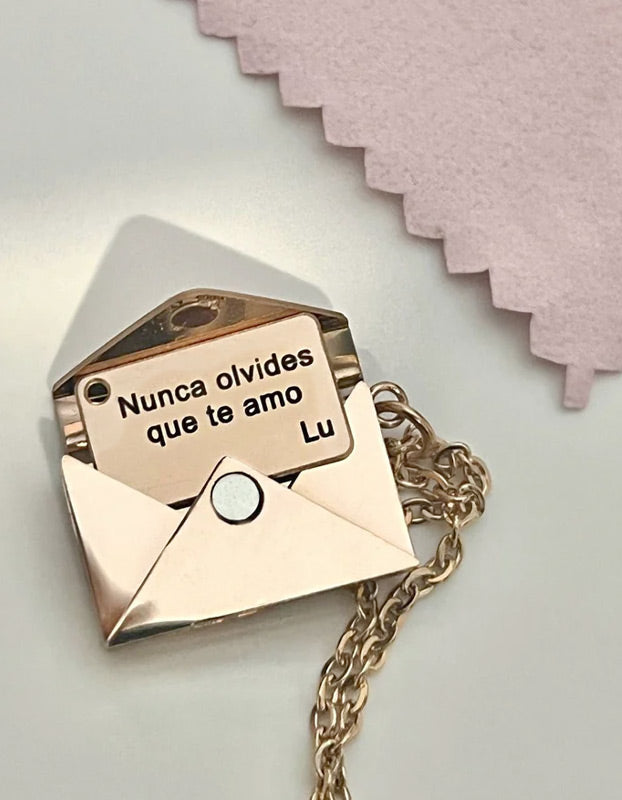 Collar carta - Acero