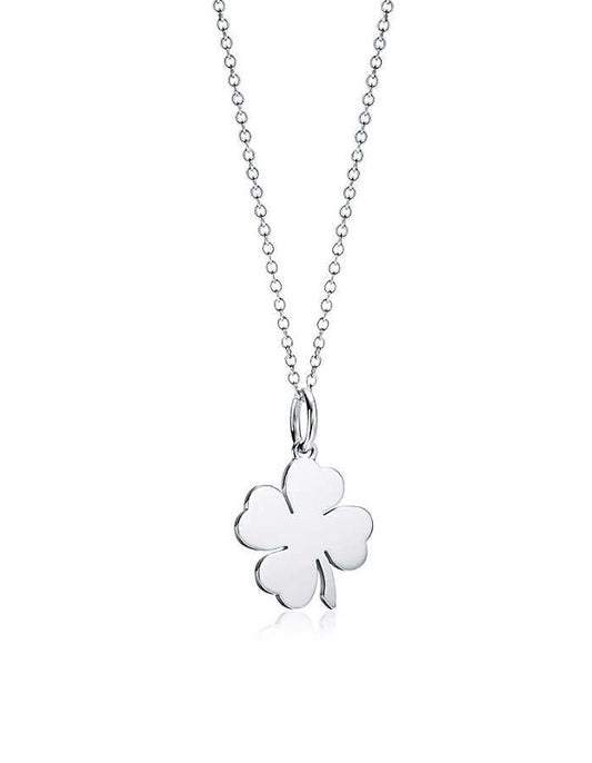 Collar trébol 4 hojas - Plata 950