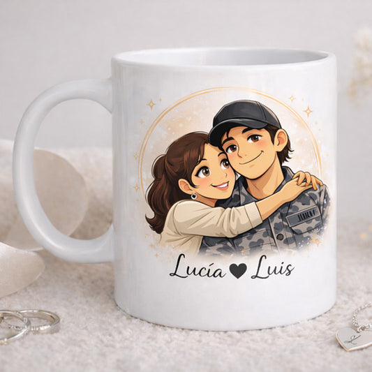 Taza personalizada con foto estilo Disney