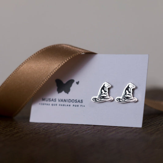 Aretes Sombrero Seleccionador– Plata 950