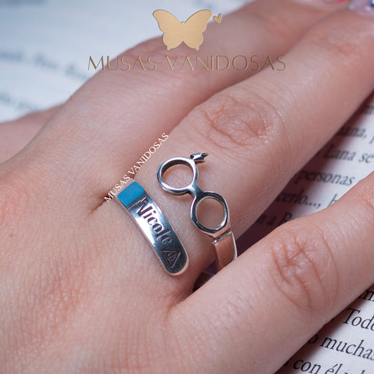 ✨ Anillo Personalizado “Lentes Mágicos” - Playa 950