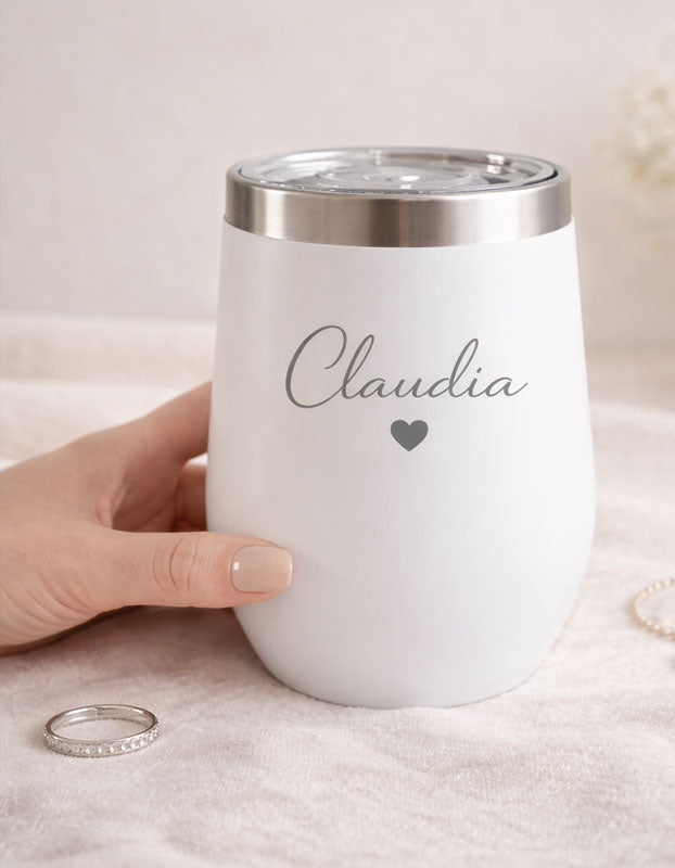 Vaso térmico personalizado grabado con nombre