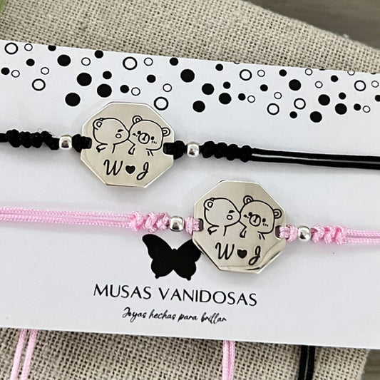 Pulseras Milk & Mocha Bear – Plata 950