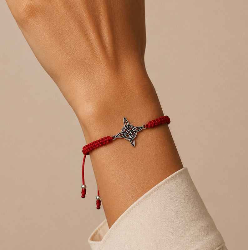 Pulsera Nudo de Bruja Plata 950 - Musas Vanidosas
