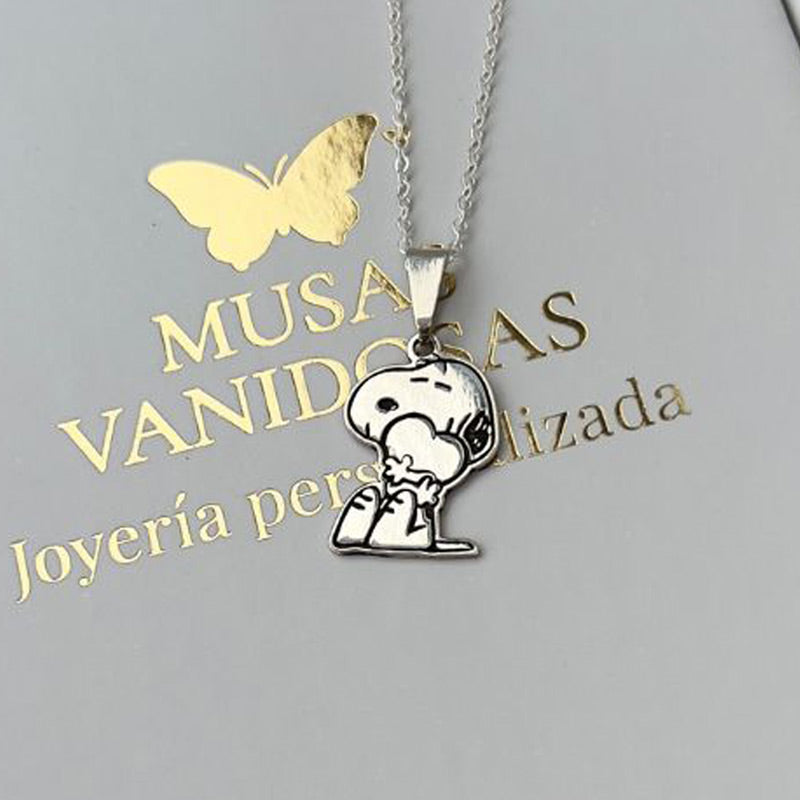 Snoopy corazón - Plata 950