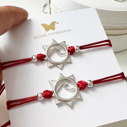 Pulseras Ola y Sol – Plata 950